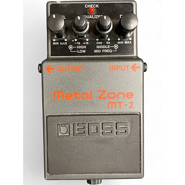 Used BOSS MT2 Metal Zone Distortion Effect Pedal