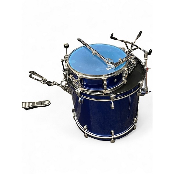 Used Ludwig 5 Piece Accent Royal Blue Drum Kit