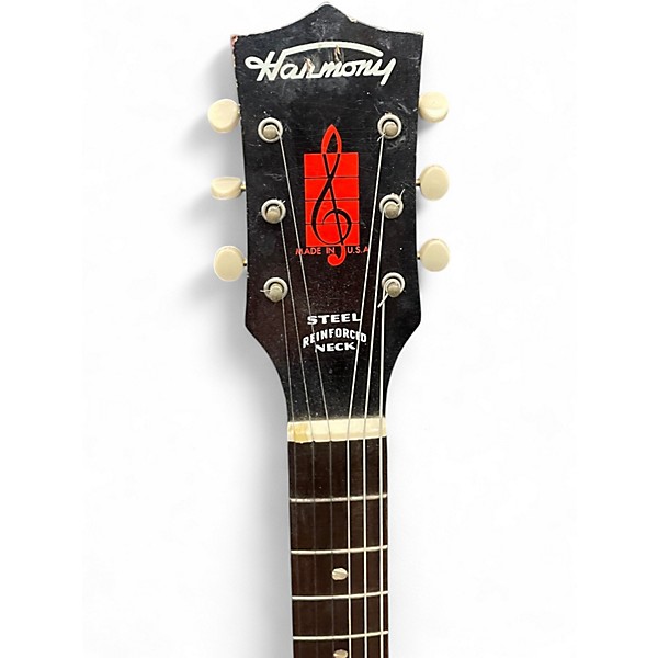 Used 1960s Harmony h1215 2 Color Sunburst Acoustic Guitar