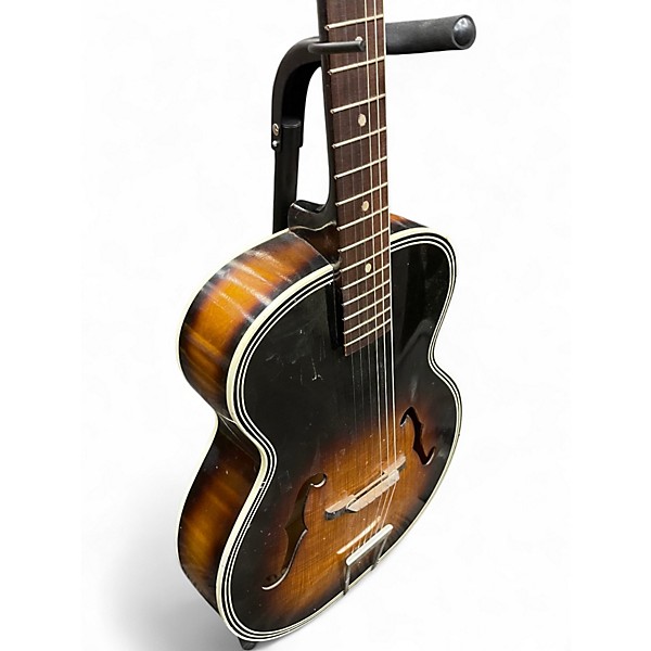 Used 1960s Harmony h1215 2 Color Sunburst Acoustic Guitar