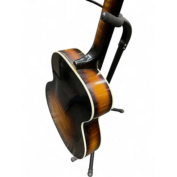 Used 1960s Harmony h1215 2 Color Sunburst Acoustic Guitar