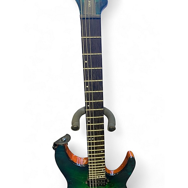 Used Schecter Guitar Research CR-6 GREEN Solid Body Electric Guitar