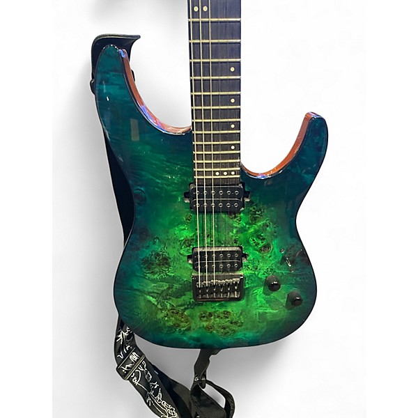 Used Schecter Guitar Research CR-6 GREEN Solid Body Electric Guitar