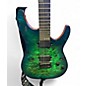 Used Schecter Guitar Research CR-6 GREEN Solid Body Electric Guitar