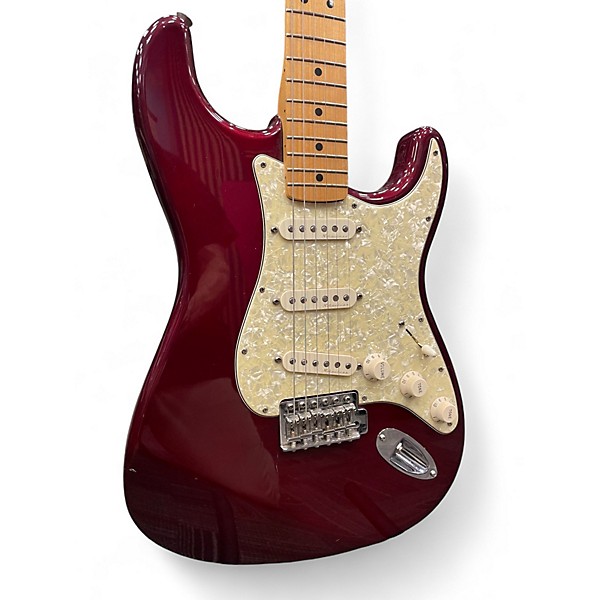 Used Fender Player Stratocaster Maroon Solid Body Electric Guitar