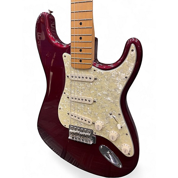 Used Fender Player Stratocaster Maroon Solid Body Electric Guitar