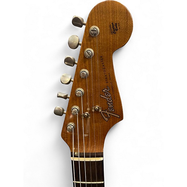 Used Fender Custom Shop Limited-Edition Double Bound HSS Stratocaster Jo Aged Firemist Silver Solid Body Electric Guitar