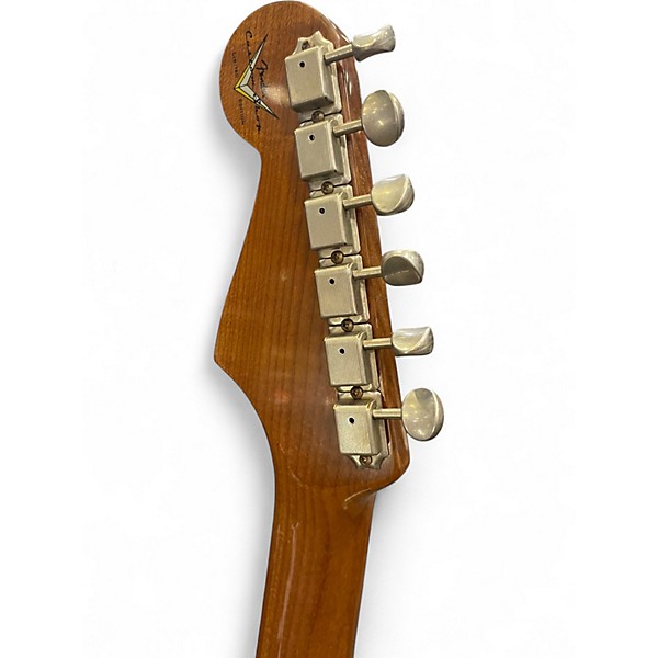 Used Fender Custom Shop Limited-Edition Double Bound HSS Stratocaster Jo Aged Firemist Silver Solid Body Electric Guitar