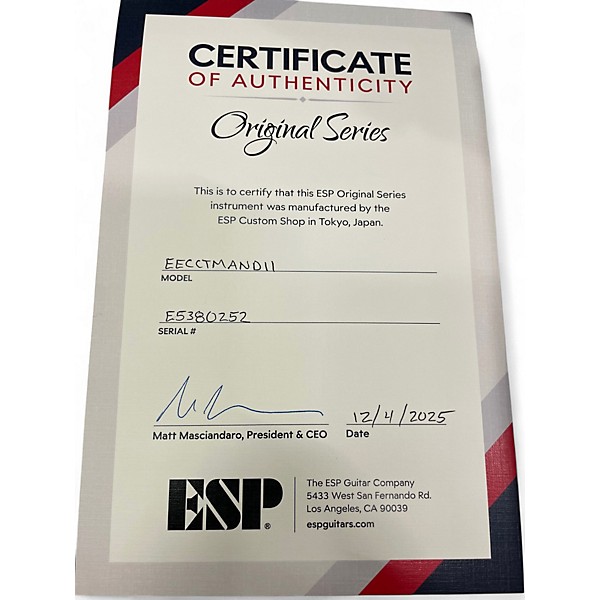 Used 2025 ESP Original Eclipse CTM Andromeda II Solid Body Electric Guitar