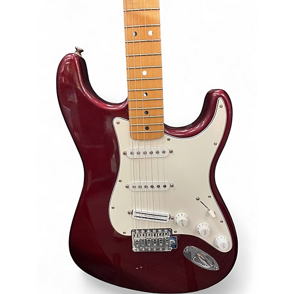 Used Fender Standard Stratocaster Wine Red Solid Body Electric Guitar