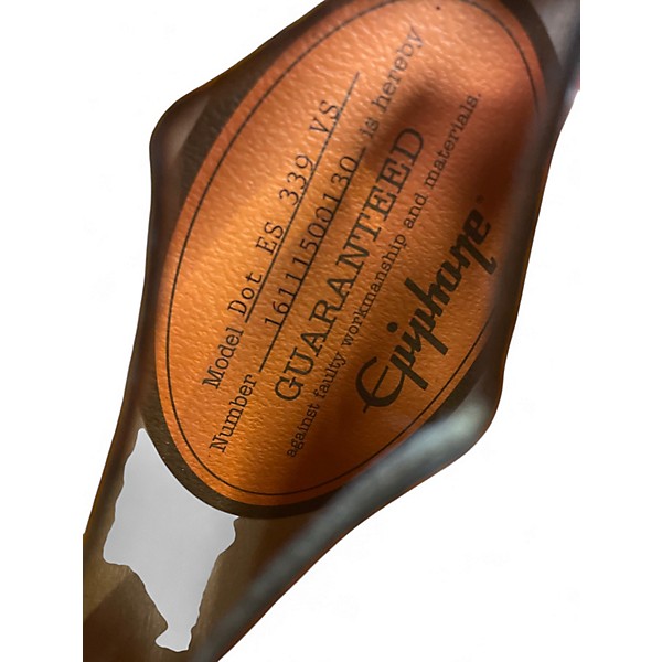 Used Epiphone ES339 Sunburst Hollow Body Electric Guitar