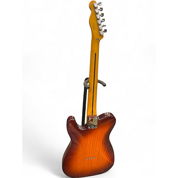 Used Fender Modern Player Telecaster Plus 2 Tone Sunburst Solid Body Electric Guitar