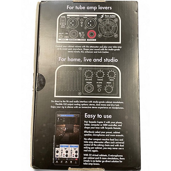 Used Two Notes TORPEDO CAPTOR X 8 OHMS Power Attenuator