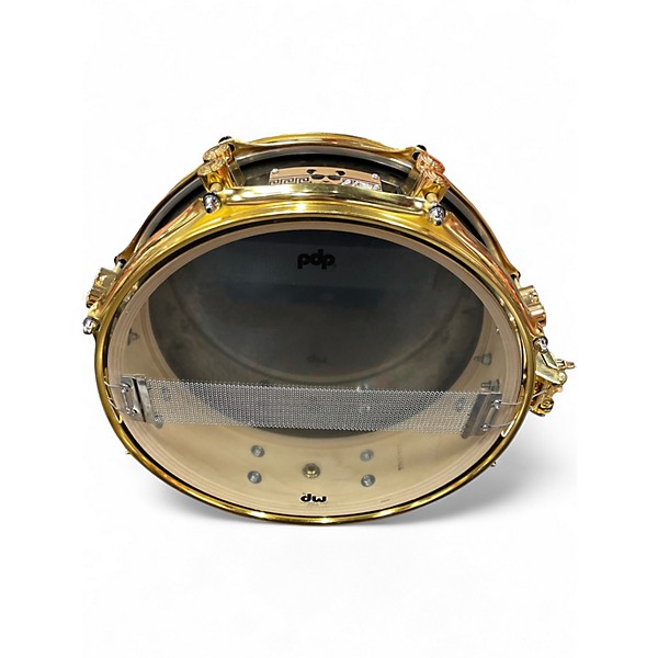 Used PDP by DW 13X4 Concept Series Snare Eric Hernandez Signature Black and Gold Drum