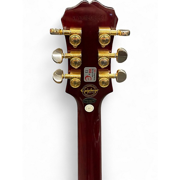 Used Epiphone LES PAUL CUSTOM PRO WINE RED  Solid Body Electric Guitar