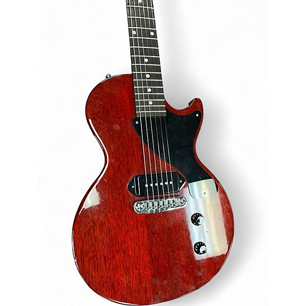 Used Gibson Les Paul 100 LP JR Trans Crimson Red Solid Body Electric Guitar