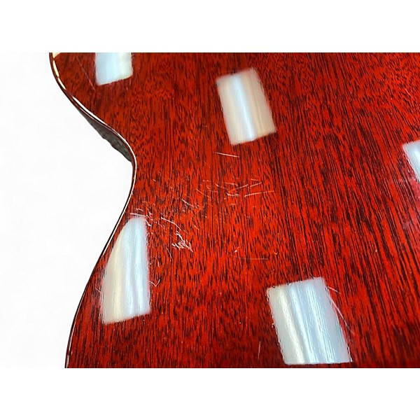 Used Gibson Les Paul 100 LP JR Trans Crimson Red Solid Body Electric Guitar