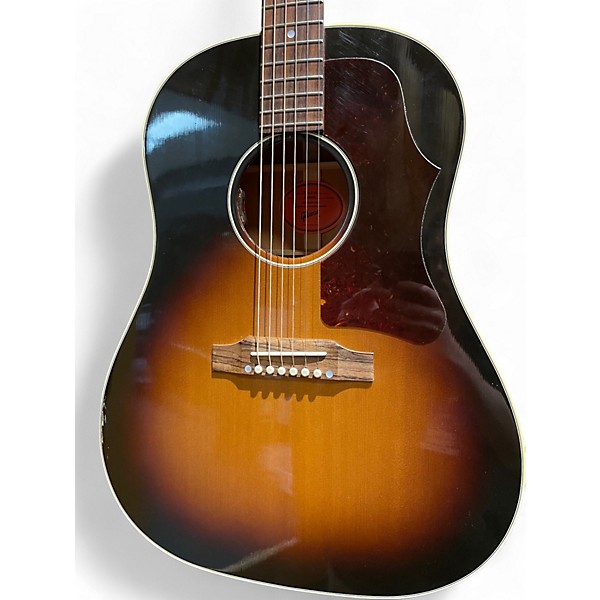 Used Gibson 1950 Reissue J45 Sunburst Acoustic Guitar