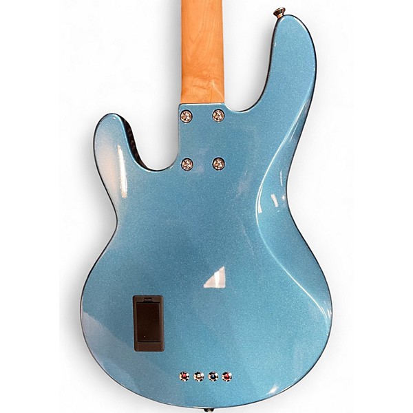 Used D. Lakin Basses S4 001 Shark 4 strung Metallic Blue Electric Bass Guitar