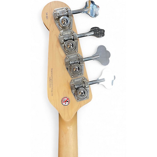 Used D. Lakin Basses S4 001 Shark 4 strung Metallic Blue Electric Bass Guitar