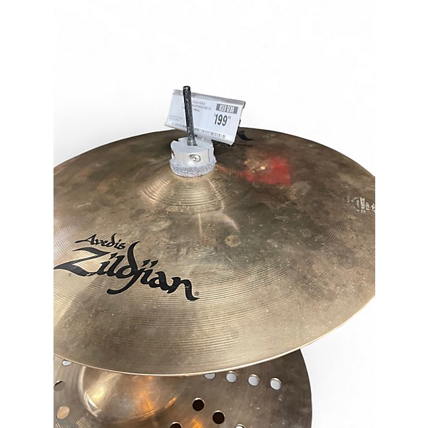 Used Zildjian 14in A Custom Mastersound Hi Hat Pair Cymbal