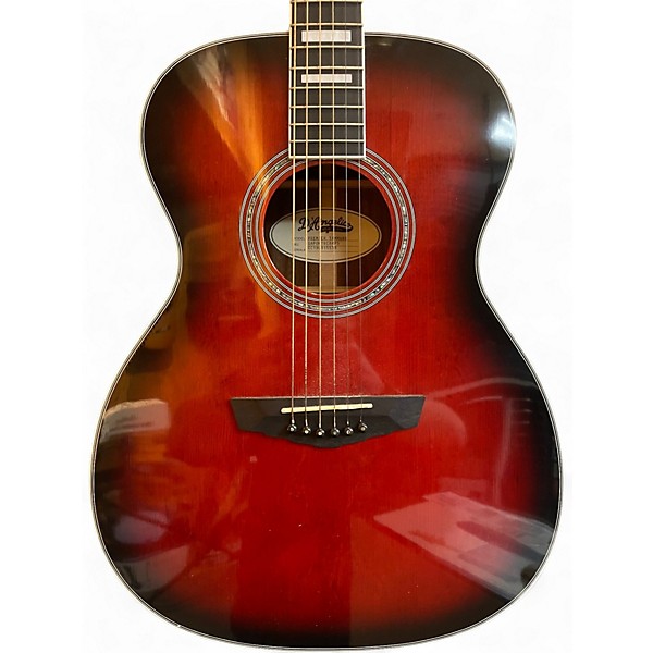 Used D'Angelico PREMIER TAMMANY RED Acoustic Electric Guitar