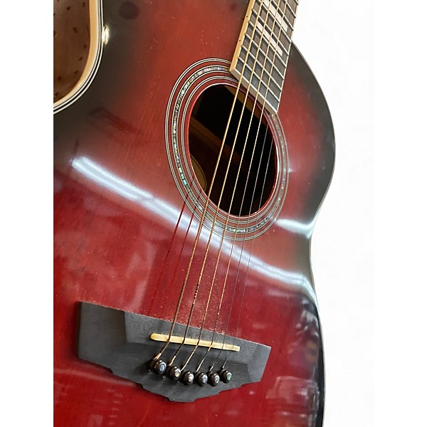 Used D'Angelico PREMIER TAMMANY RED Acoustic Electric Guitar