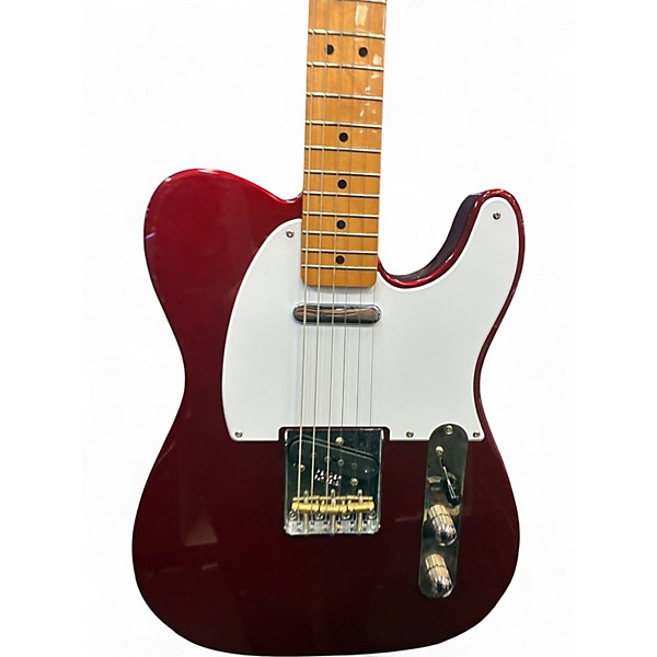 Used Fender Telecaster Metallic Red Solid Body Electric Guitar
