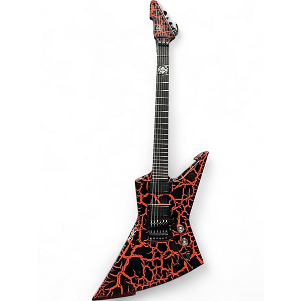 Used Schecter Guitar Research BalSac E-1 FR Crackle Red Solid Body Electric Guitar