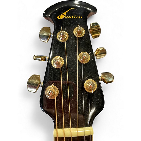 Used 2000s Ovation CC24 Celebrity Red Acoustic Electric Guitar