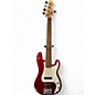 Used Squier Standard Jazz Bass Candy Apple Red Electric Bass Guitar thumbnail