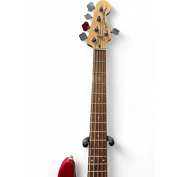 Used Squier Standard Jazz Bass Candy Apple Red Electric Bass Guitar