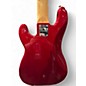 Used Squier Standard Jazz Bass Candy Apple Red Electric Bass Guitar