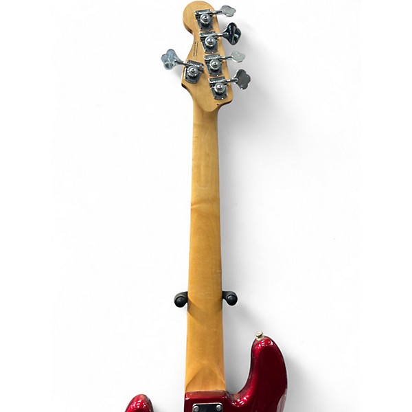Used Squier Standard Jazz Bass Candy Apple Red Electric Bass Guitar