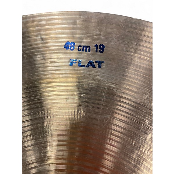 Used Bosphorus Cymbals 19in master flat ride Cymbal