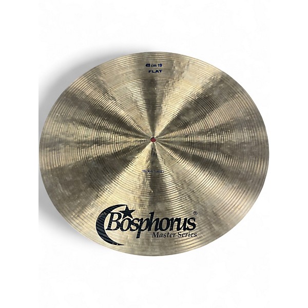 Used Bosphorus Cymbals 19in master flat ride Cymbal