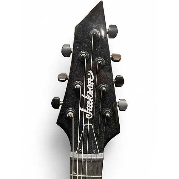 Used Jackson JS22-7 Dinky 7 String Black Solid Body Electric Guitar