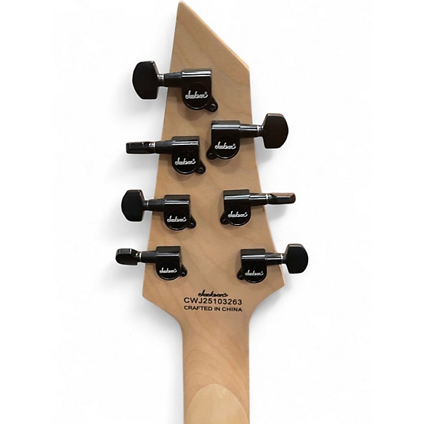 Used Jackson JS22-7 Dinky 7 String Black Solid Body Electric Guitar