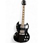 Used Epiphone SG Junior Black Solid Body Electric Guitar thumbnail