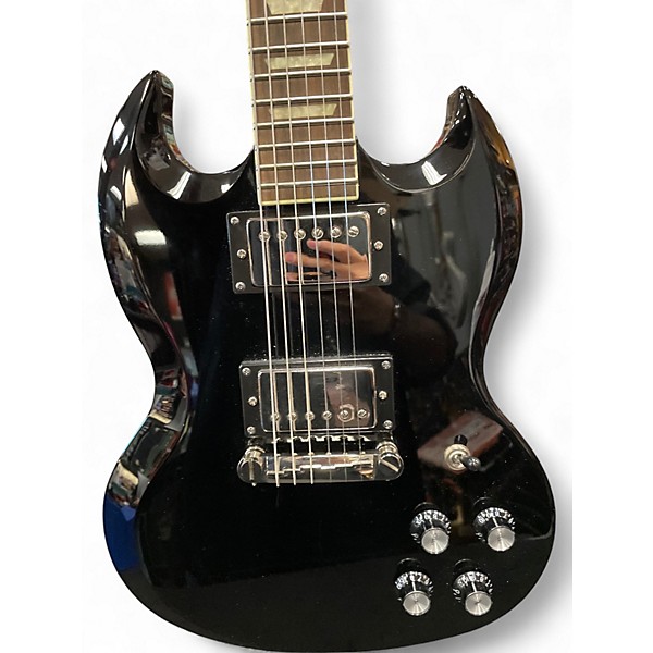 Used Epiphone SG Junior Black Solid Body Electric Guitar