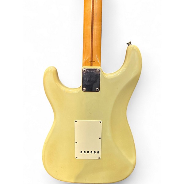 Used Fender MIJ Scalloped Maple Vintage White Solid Body Electric Guitar