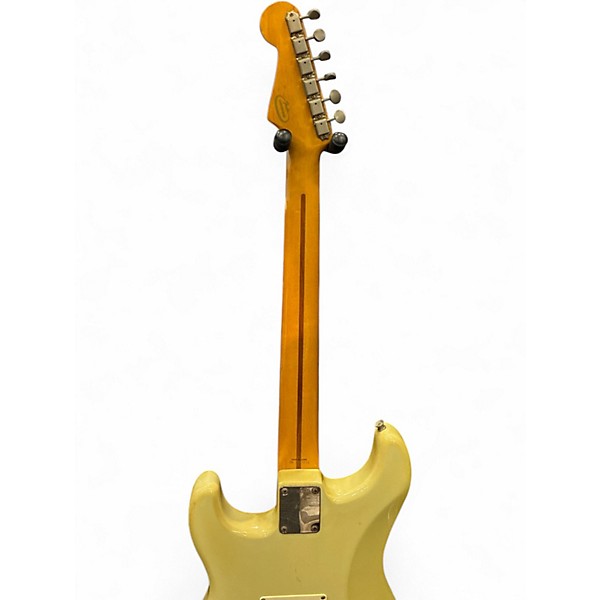 Used Fender MIJ Scalloped Maple Vintage White Solid Body Electric Guitar