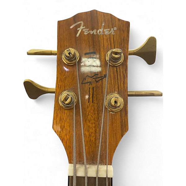 Used Fender VB-NAT Natural Acoustic Bass Guitar