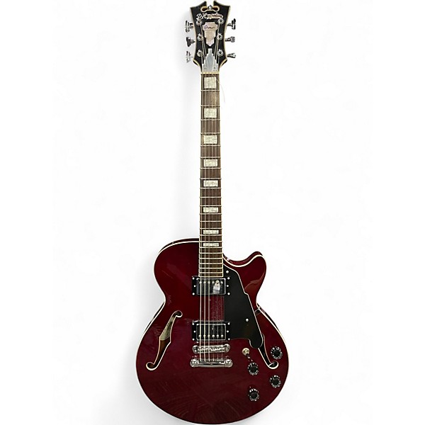 Used D'Angelico Premier Series SS Candy Apple Red Hollow Body Electric Guitar