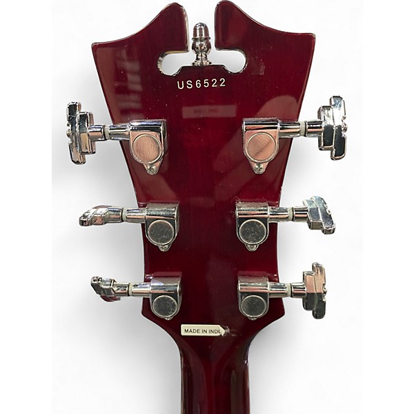 Used D'Angelico Premier Series SS Candy Apple Red Hollow Body Electric Guitar