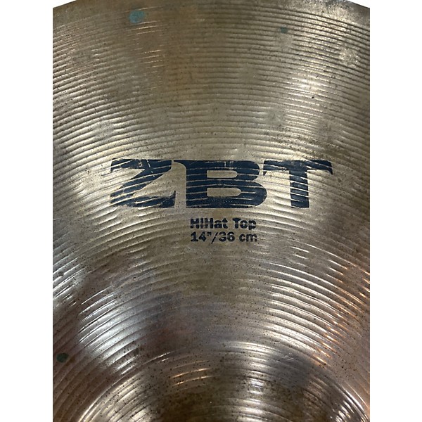 Used Zildjian 14in ZBT Rock Hi Hat Top Cymbal