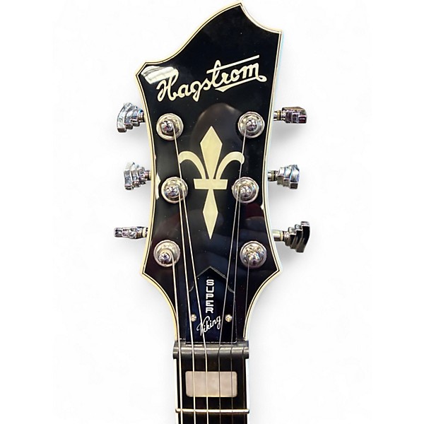 Used Hagstrom super viking Natural Hollow Body Electric Guitar