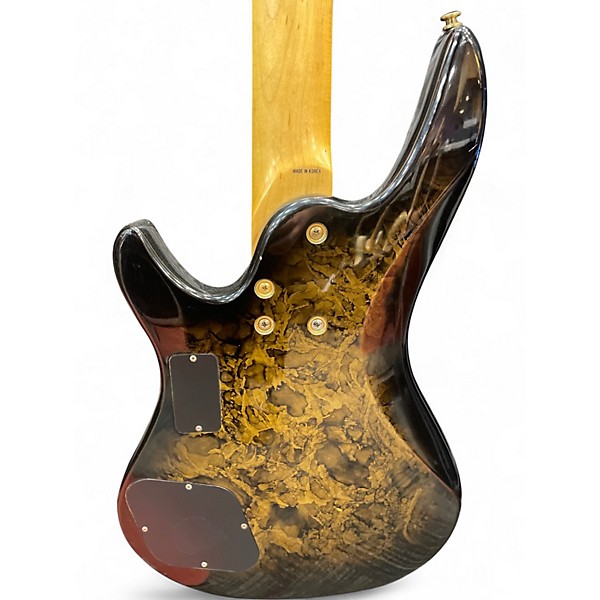 Used Samick ARTIST SERIES 5 STRING Brown Sunburst Electric Bass Guitar