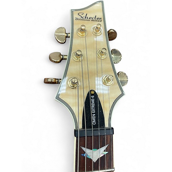 Used Schecter Guitar Research Omen Extreme 6 Natural Solid Body Electric Guitar
