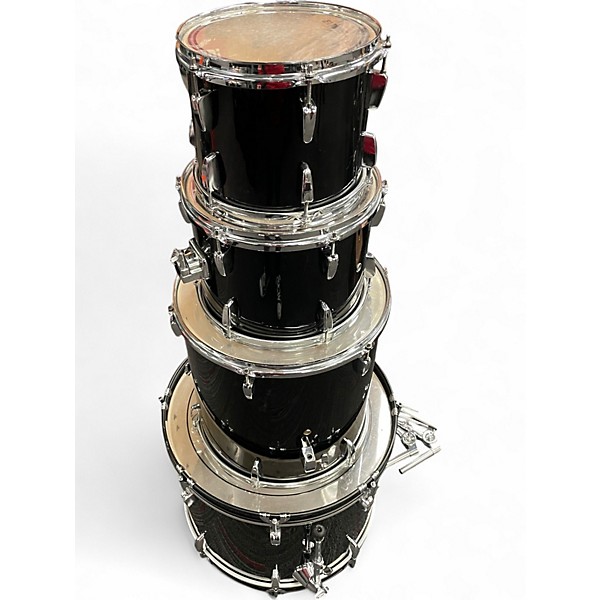 Used Pearl 4 Piece ROADSHOW Black Drum Kit